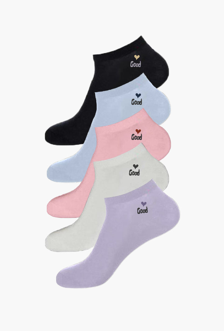 Cute Good Ankle Socks (Pack of 5) - FITSY