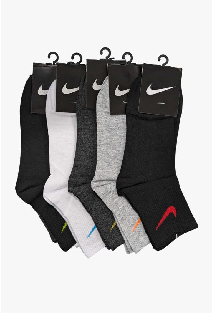 NIK Quarter Socks (Pack of 5) - FITSY