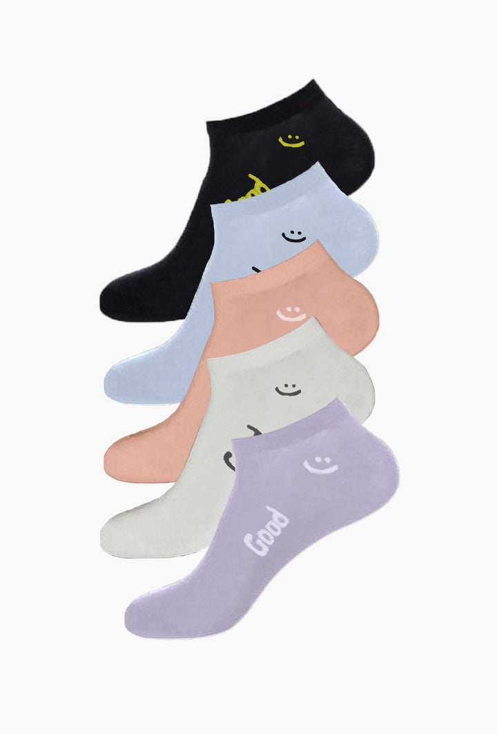 Cute Good Ankle Socks (Pack of 5) - FITSY